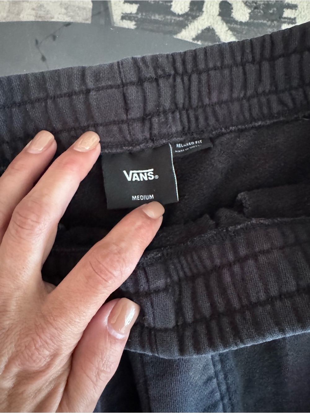 Vans Black Relaxed Fit Men's Sweatpants